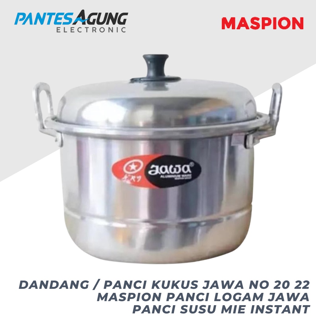 DANDANG / PANCI KUKUS JAWA no 20 22 Maspion panci logam jawa / panci susu mie instant panci perebus air masak sayur