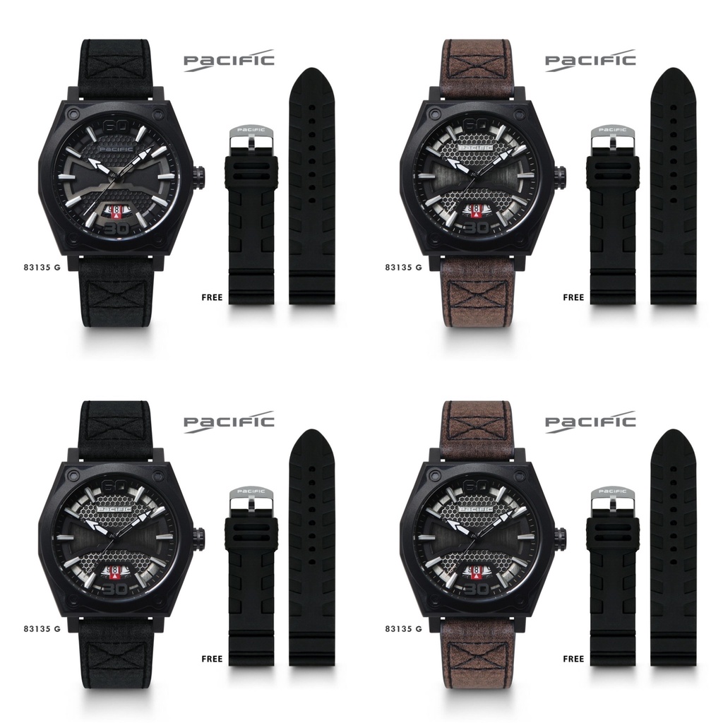 Jam Tangan Pria PACIFIC 83135 / Jam Tangan PACIFIC 83135 / Jam Tangan Original / Jam Tangan Kulit