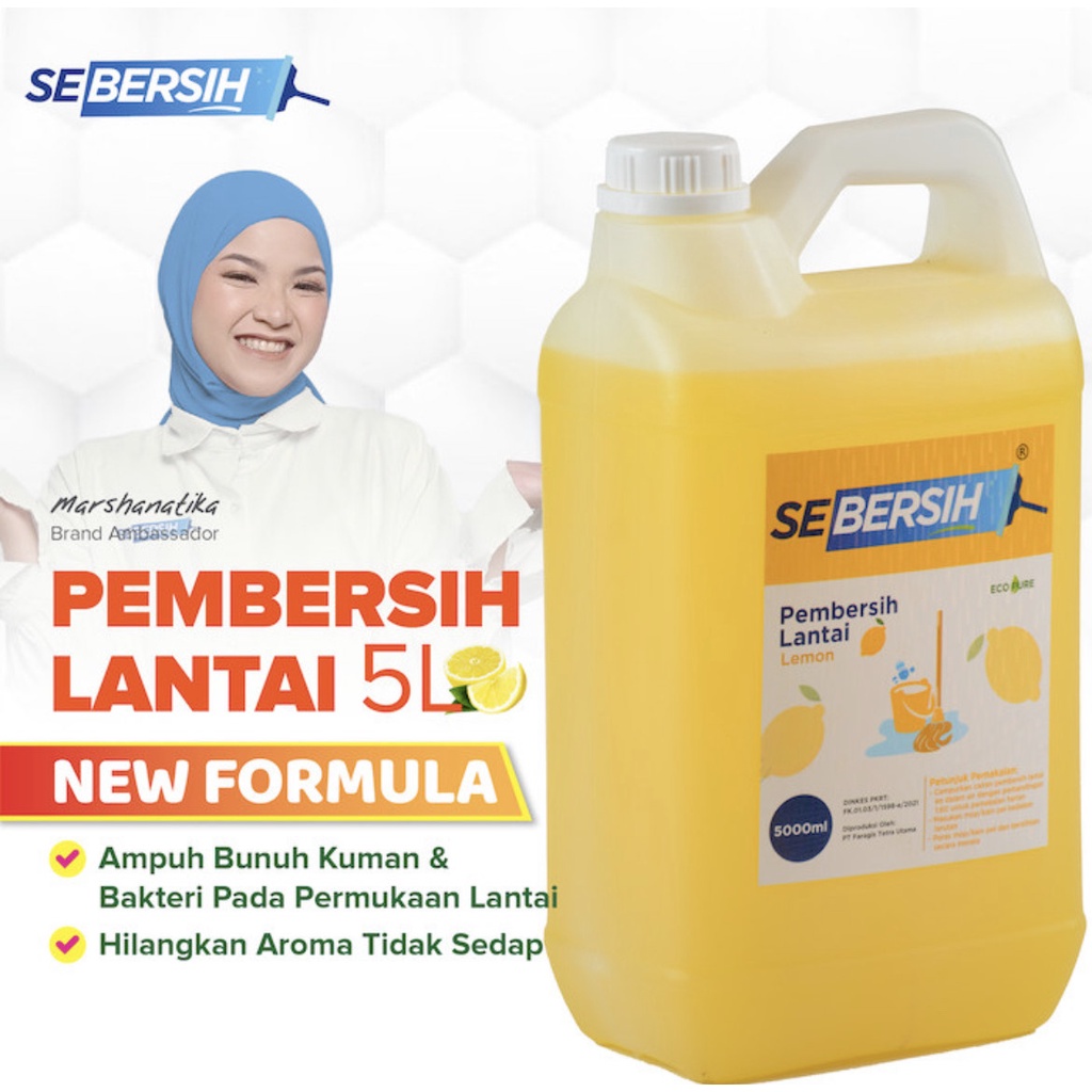 SEBERSIH Pembersih Lantai 5 Liter Izin Kemenkes RI