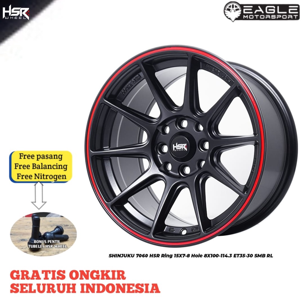 EAGLE | VELG MOBIL BRIO AGYA AYLA HSR SHINJUKU R15 RING 15 ORIGINAL