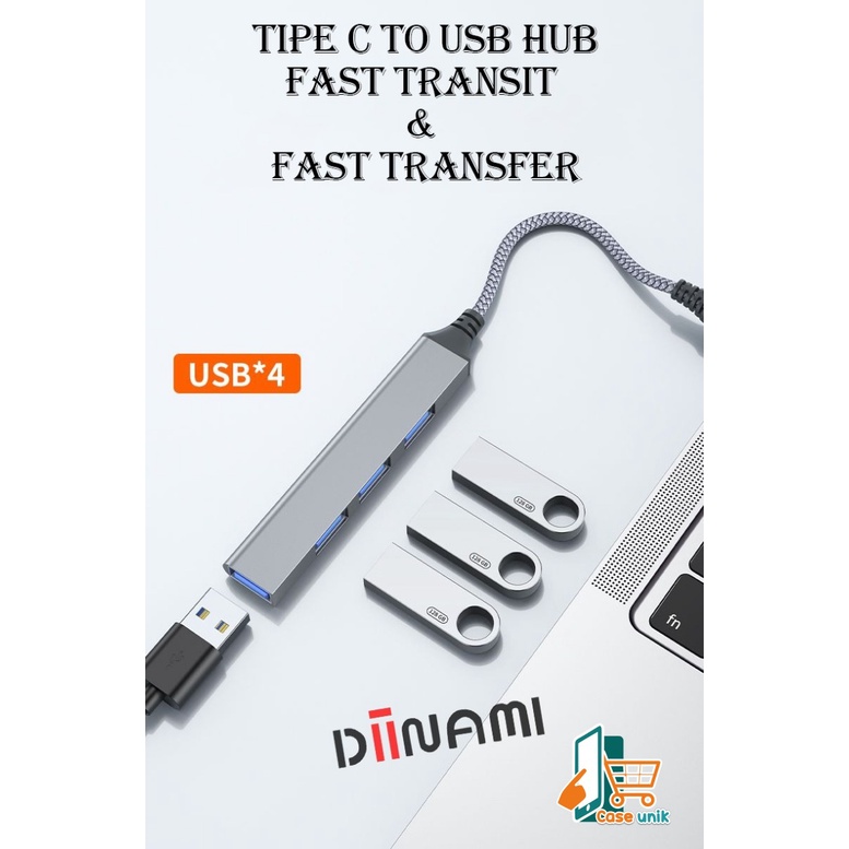 DIINAMI G05 Kabel Adapter USB Hub Type C Cable Multi Port 4 in 1 to USB 3.0 Macbook Air Pro 2020 2021 M1 CS4976