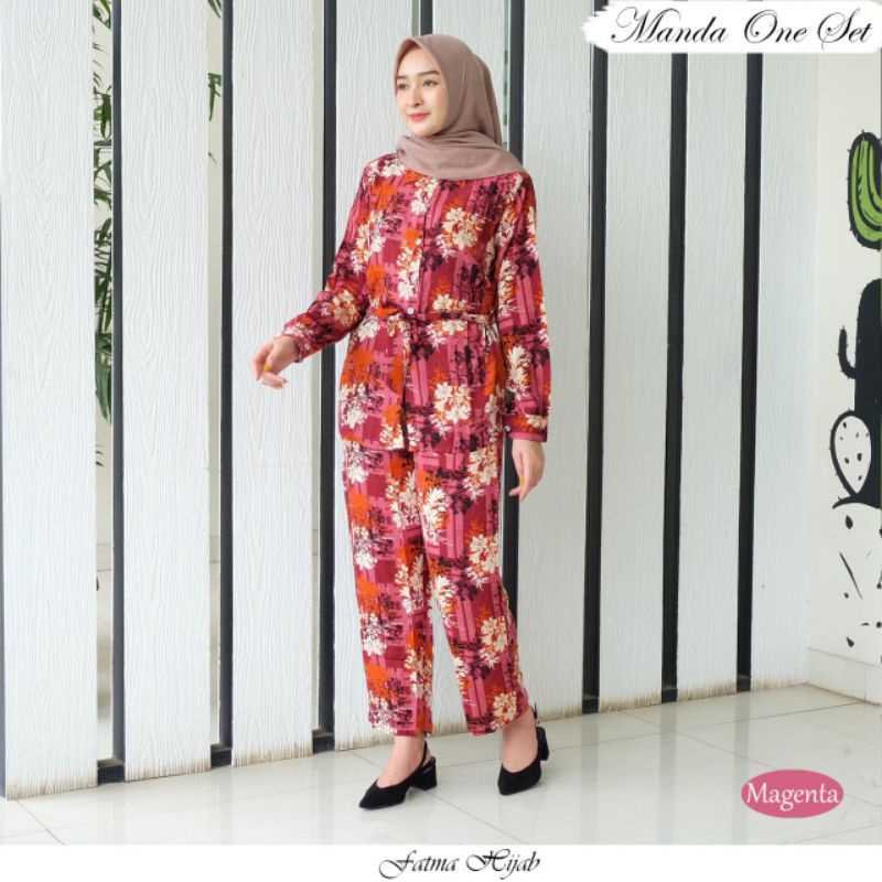 Ready Baju Wanita | Set Rayon Premium | Manda one set