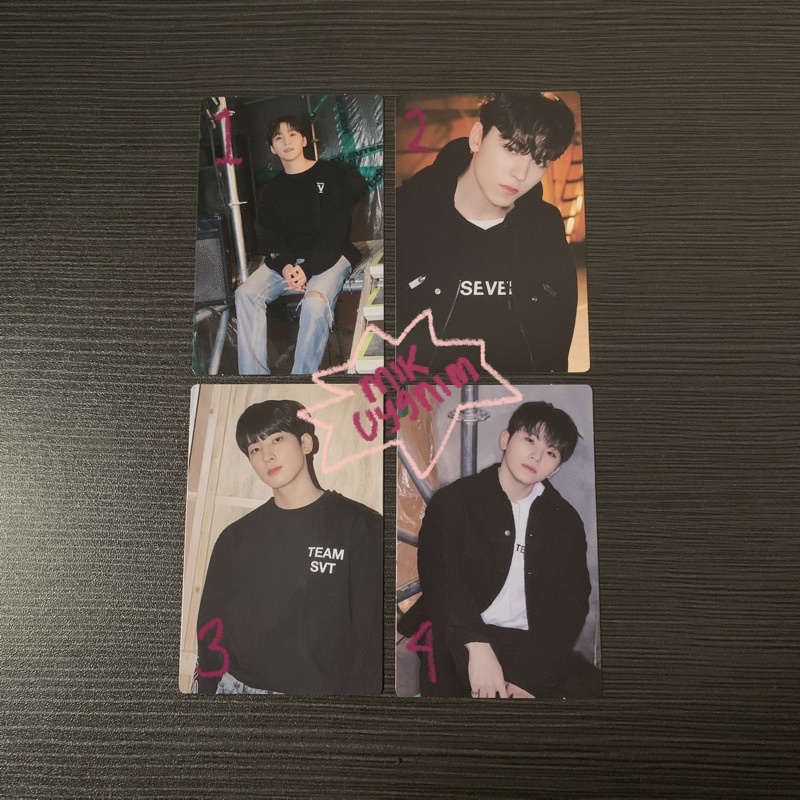 seventeen caratland 2022 trading card seungkwan vernon wonwoo woozi