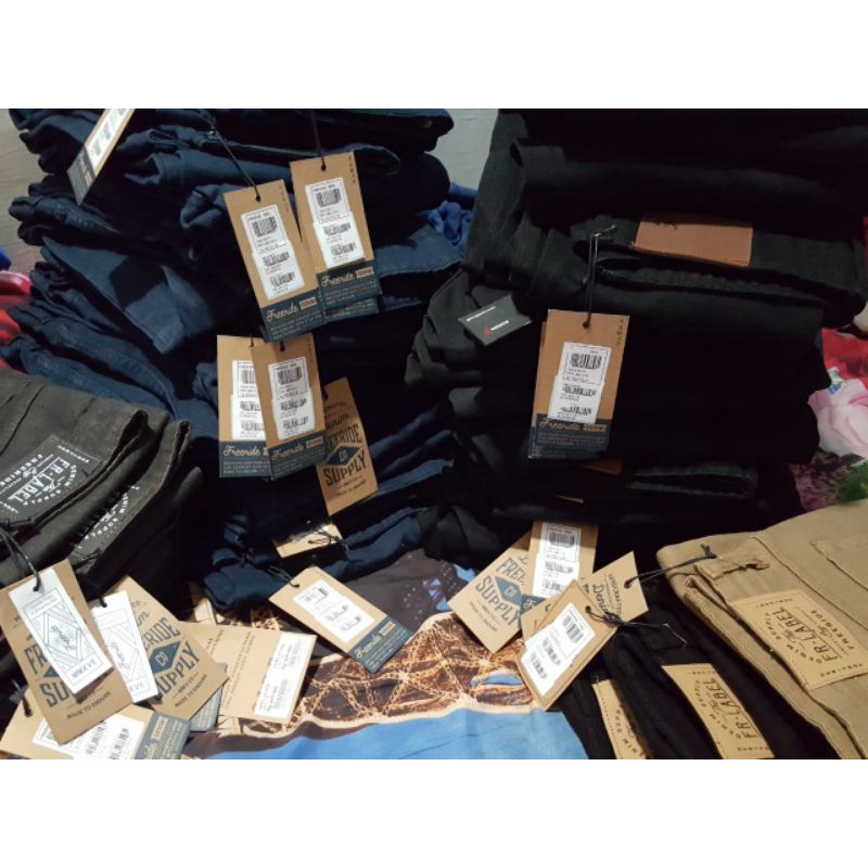 Celana Jeans Cowok Pria Freeride Original Navy