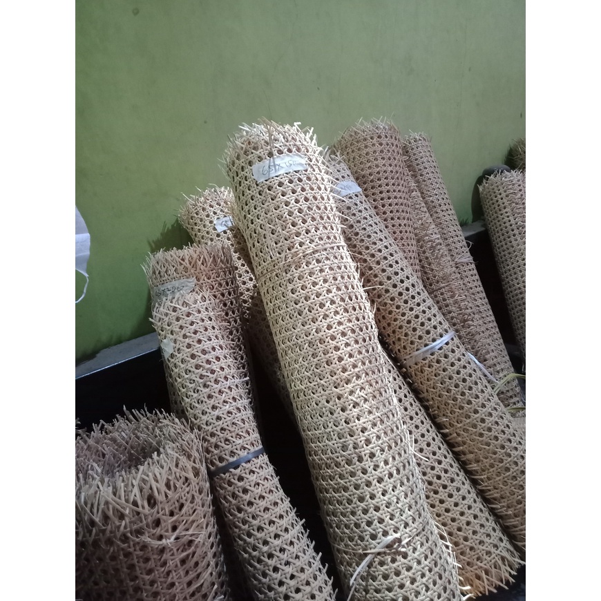 Anyaman Rotan Alam Lembaran/Meteran 50X100