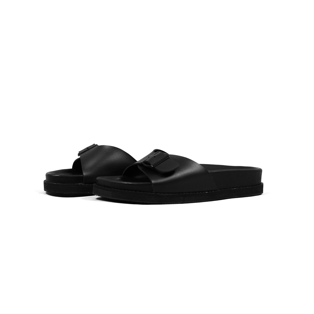 Sandal Wanita Birken Strap Black Alea Mywithme Slide