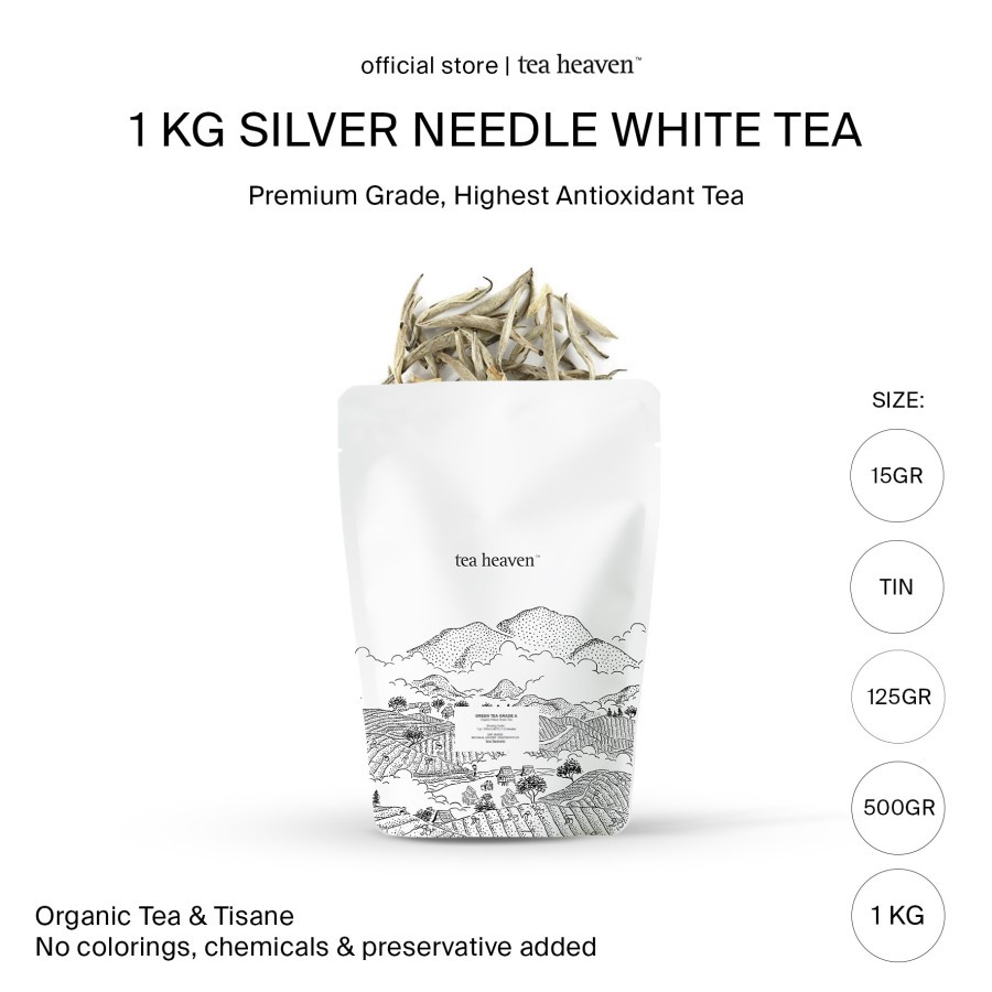 

Tea Heaven Silver Needle Luxury White Tea Bulk