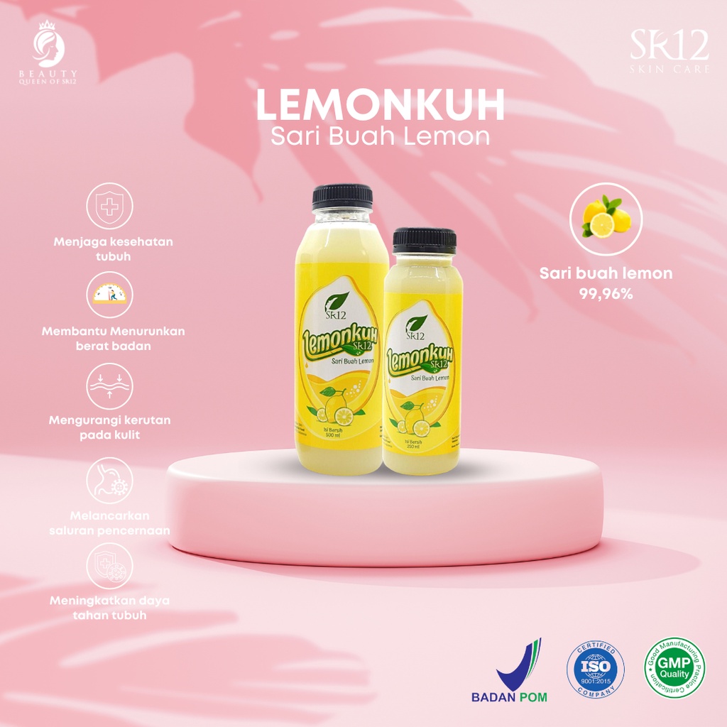 Sari Lemon Asli Lemonkuh SR12 Air Lemon Asli Minuman KesehatanTubuh Pure Lemon Juice Usaha Diet Detox Langsing Herbal Memelihara Daya Tahan Tubuh