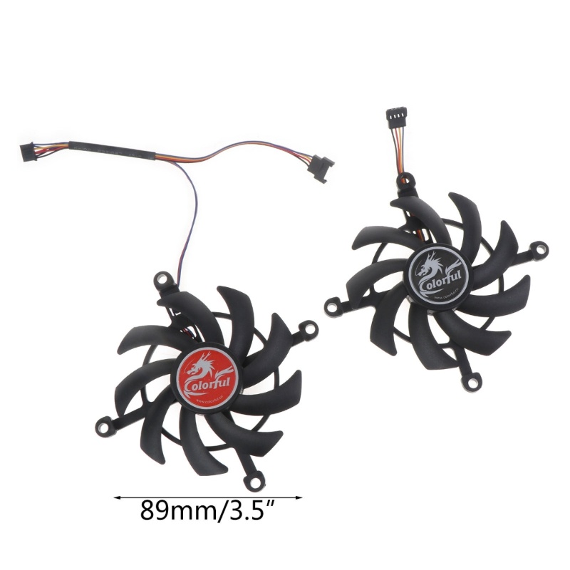 Kipas Pendingin VGA 4Pin 12V Ukuran 75mm Untuk GeForce RTX 3060 Ti RTX3060 DUO 12G V2 L-V