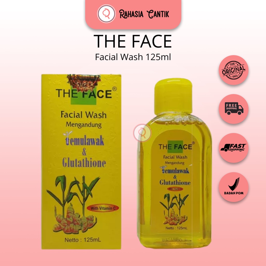 Jual THE FACE Temulawak Facial Wash with Glutathione 125ml Shopee