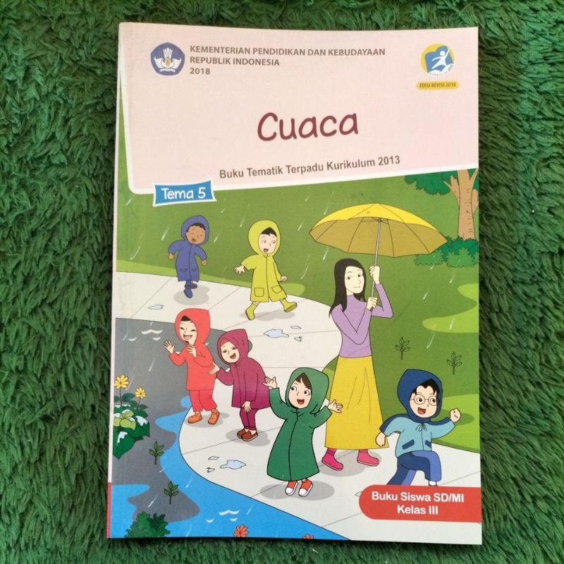 Jual ORIGINAL BUKU TEMATIK TERPADU KELAS 3 SD TEMA 5 CUACA | Shopee ...