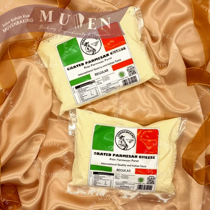 

T0P KEJU PARMESAN INDOCHEESE 300 GR / ITALIAN GRATED PARMESAN CHEESE NICE