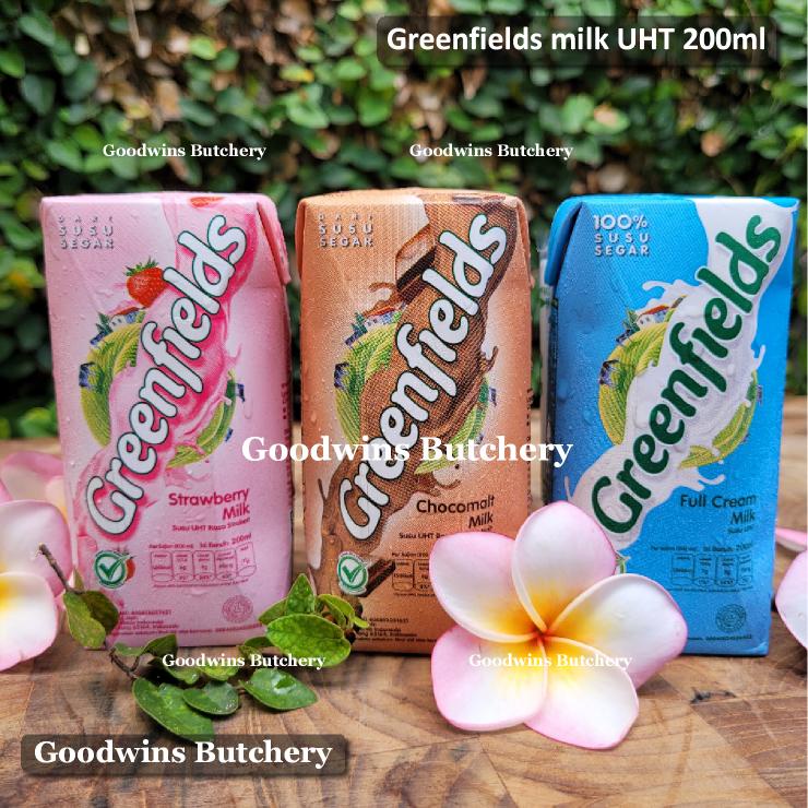 

Susu Milk Greenfields UHT 200 ml Full Cream ChocoMalt Strawberry