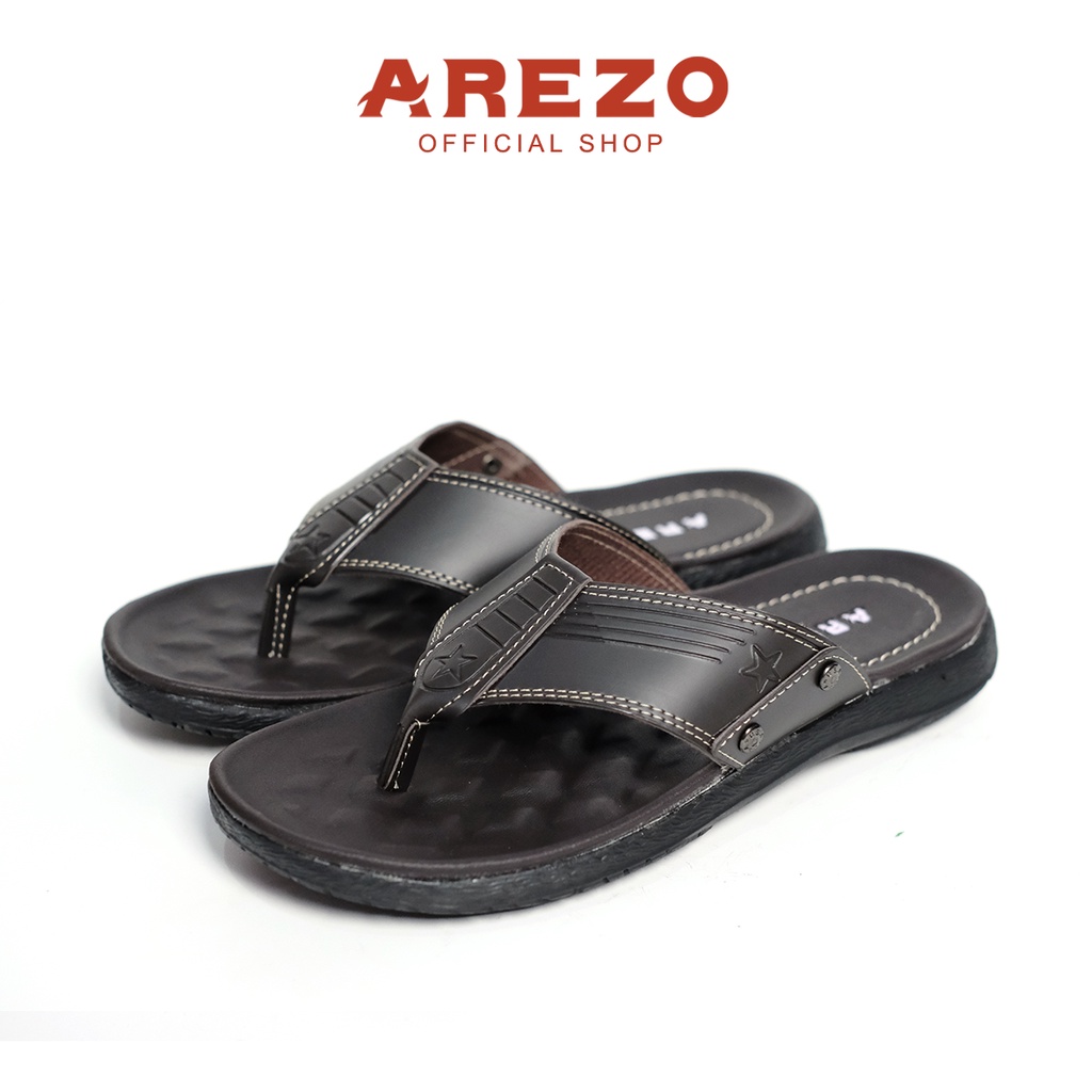 Sandal import Arezo Slop Pria Casual Sendal Selop Cowok Distro Kekinian Branded Cowok Laki Laki Casual Kekinian Berkualitas S 04