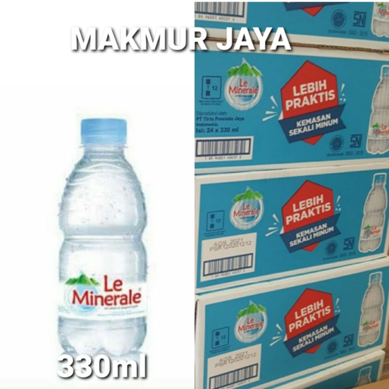 

LE MINERALE 330ml AIR MINERAL BOTOL( 1 Dus isi 24 Botol) (OJOL ONLY)