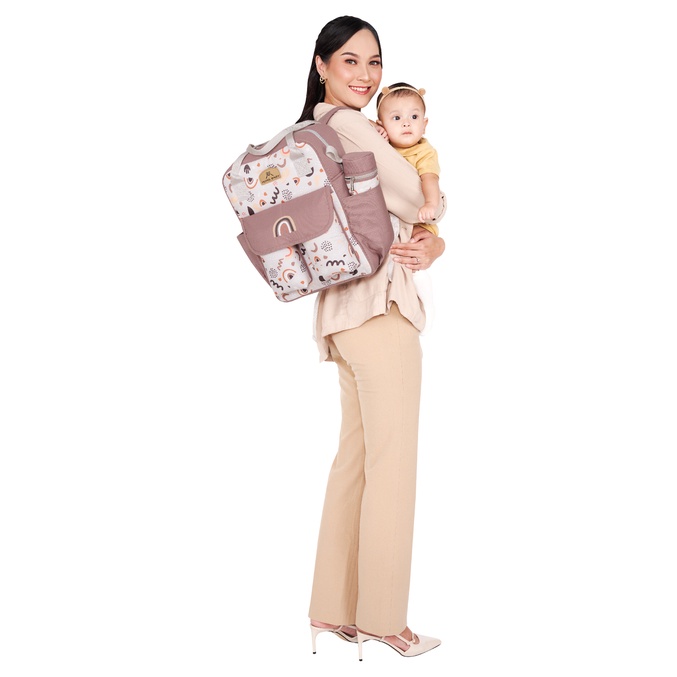 Mom's Baby Tas Ransel Bayi Besar Model Annelo Aurora Series - MBT 3058