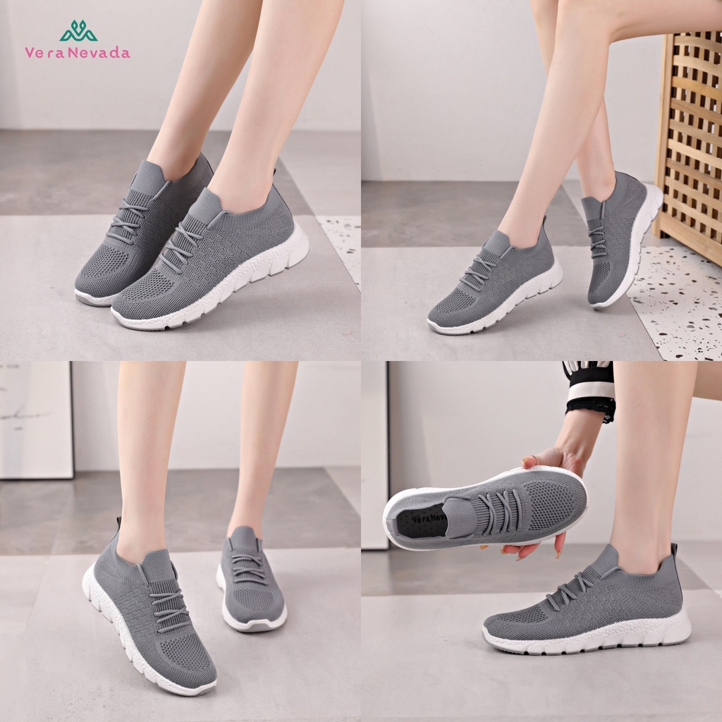 Vera Nevada Sepatu FlyKnit Sneakers Wanita Shoes #VL04