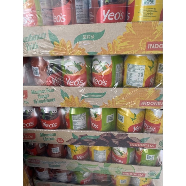 

minuman kaleng yeos campur isi 24 kaleng