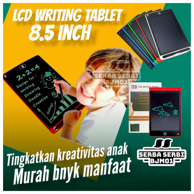 PAPAN TULIS LCD WRITING DRAWING TABLET 8.5 INCH ALAT BELAJAR MENULIS MENGGAMBAR ANAK MAINAN EDUKASI ANAK MURAH SERBA SERBI BANJARMASIN