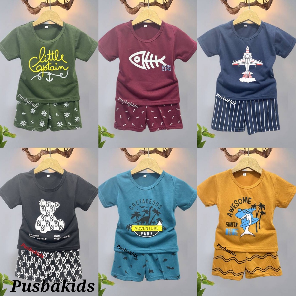 PUSBAKIDS/ SETELAN BAJU ANAK LAKI LAKI/ BAJU ANAK COWOK MURAH