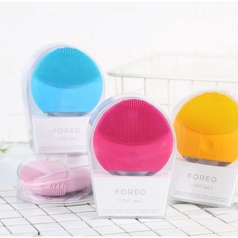 Foreo Luna2 Alat Sikat Pembersih Facial Treatmean Perawatan Kecantikan Pemijat Wajah Muka Silicon Silikon Cuci Muka Anti Komedo Pria Wanita Murah Terlaris COD