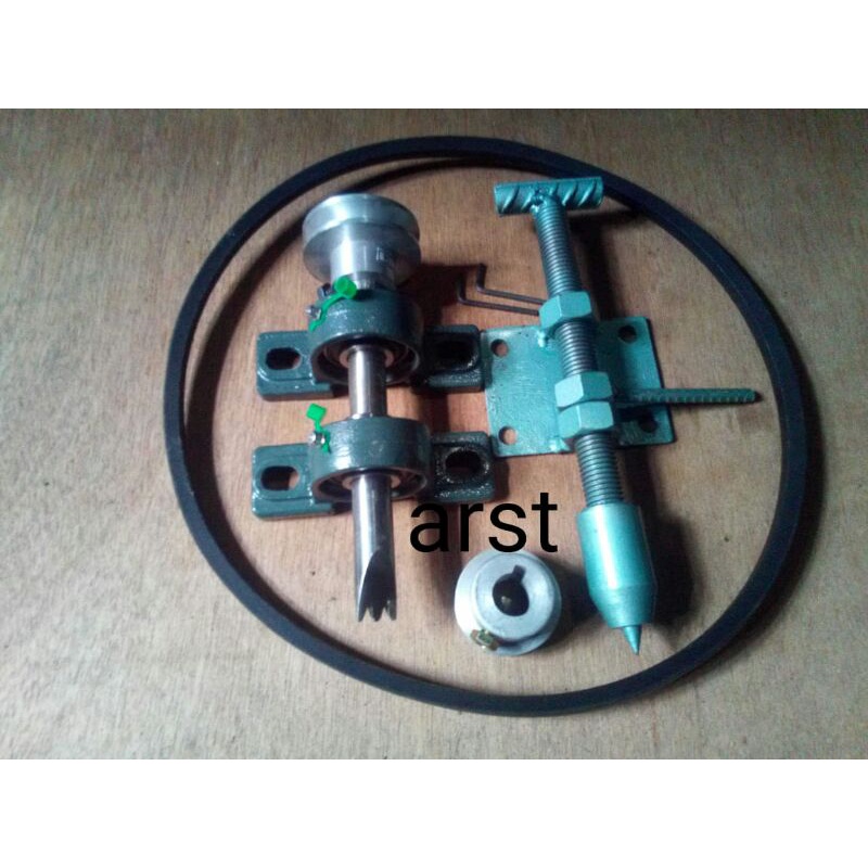 komponen mesin bubut kayu