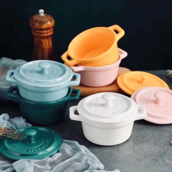 

Dijual Ceramic Bowl with Lid / Mangkuk Sup Keramik Microwave Safe Diskon