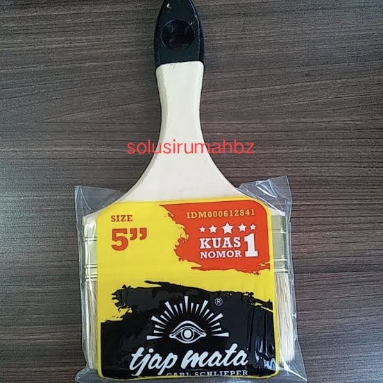 kuas 5&quot; tjap mata taiwan premium kuning eye brand cap mata 5 inch