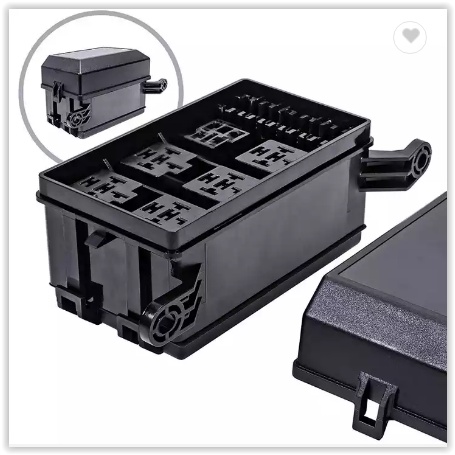 READY!! DC 12V car marine 6-way relay 6- slot Blade fuse holder box