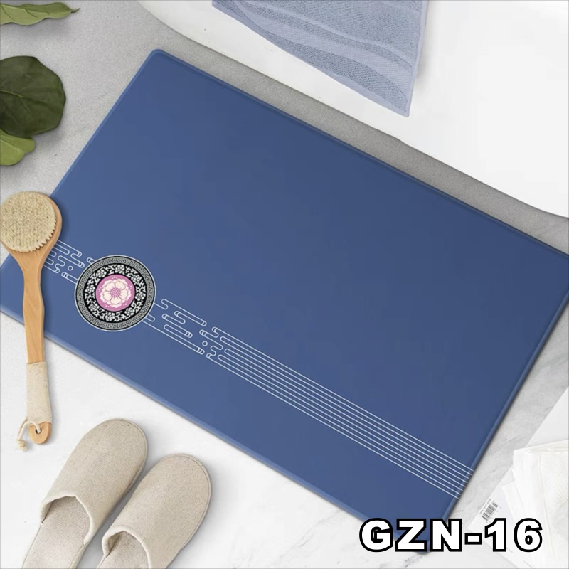 Keset Kaki Kamar Mandi Nyerap Air Anti Bakteri Premium Anti Slip Keset Batu Kamar Mandi motif lucu 2.8 RUMAHDESIGN-GZN-16-3.8