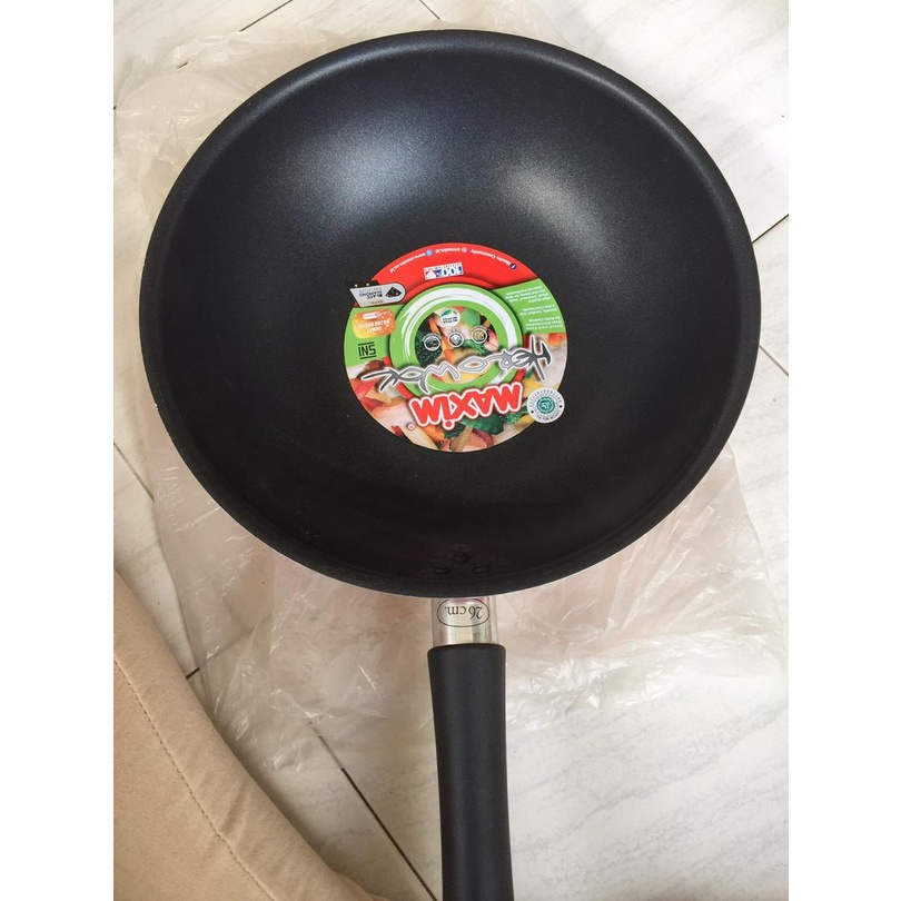 Maxim Wajan Cekung Teflon Hero Wok 26 cm - Anti Lengket