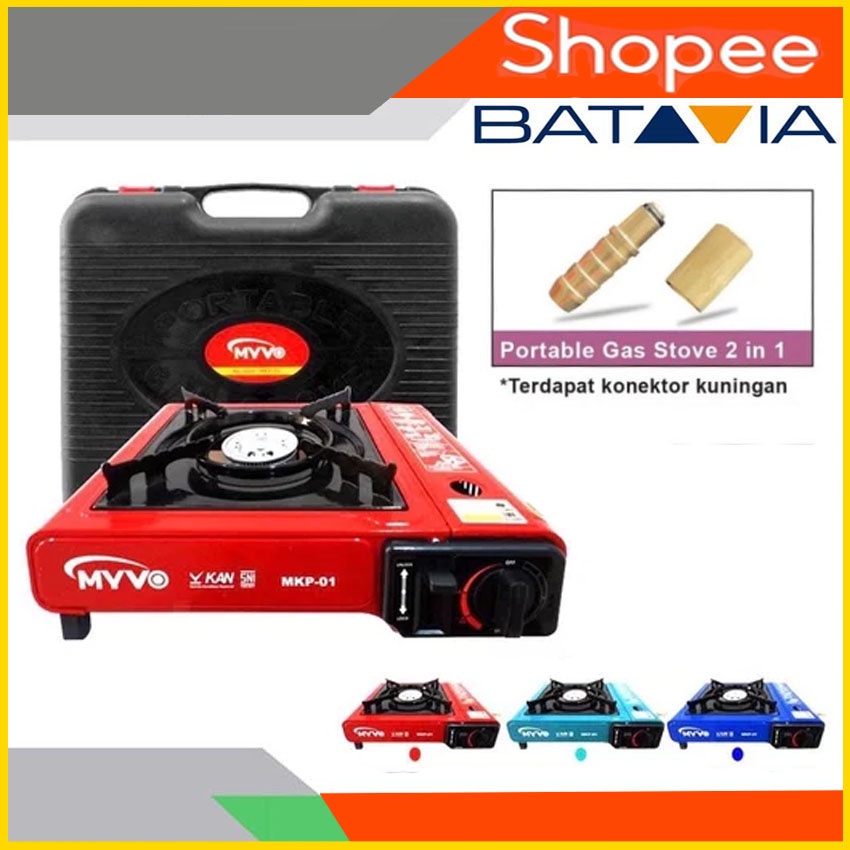 MYVO MKP-01 Kompor Gas Portable Kompor Portable 2in1 Kompor Gas