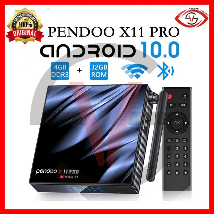 Produk Terbaru Android Tv Box Pendoo X11 Pro Ram 4G Rom 32G Android 10 Allwiner H616