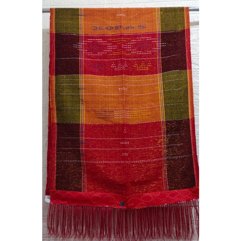 Ulos Sadum Pelangi batak -  Ulos Holong Rumbai RANDOM