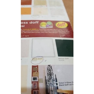 Dulux V-gloss cat besi dan kayu White Doff