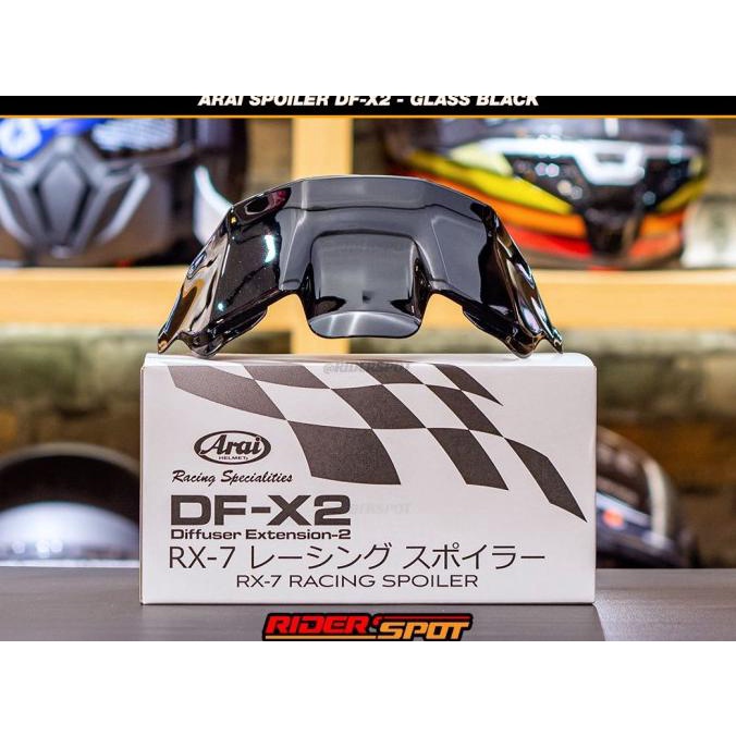 Aksesori Spoiler Helm Arai Rx-7X | Arai Helmet Wing Glass Black