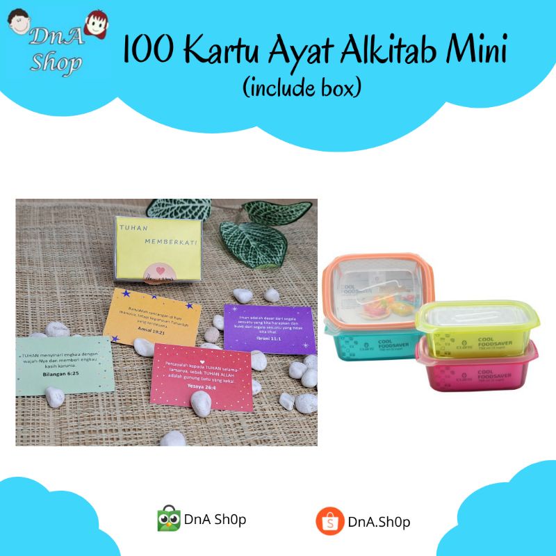 100 Kartu Ayat Alkitab Mini (Bahasa Indonesia)