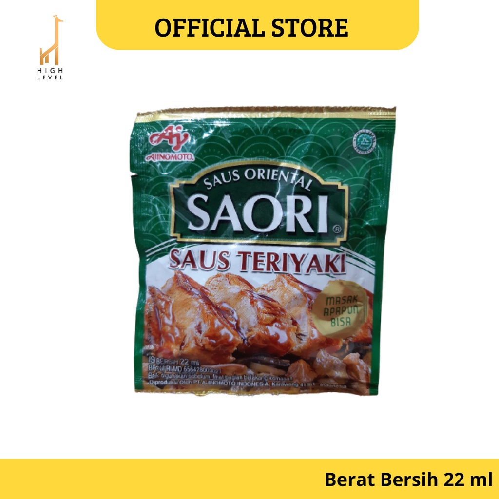 

Saori Saus Teriyaki Oriental Kemasan Sachet 22 ml
