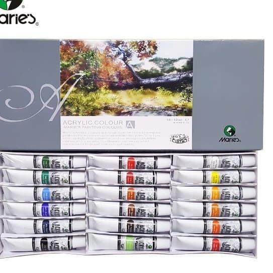 

Cat Akrilik Maries Acrylic Colour set 18