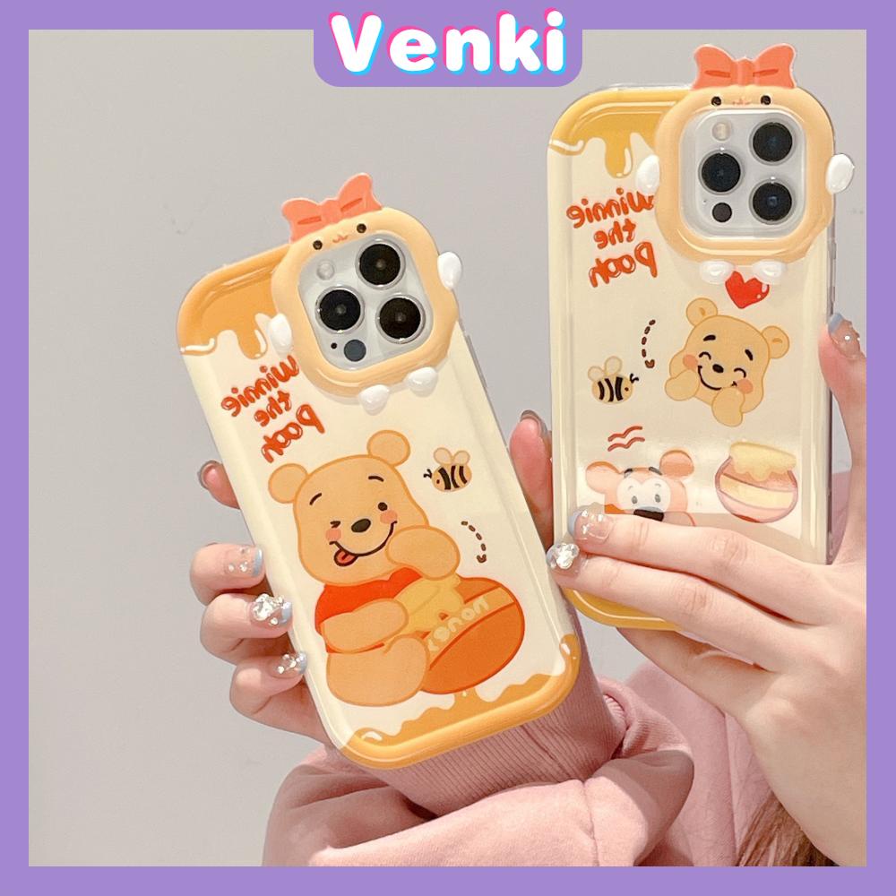 iPhone Case Silicone Soft Little Monster Case Glossy Cute Cartoon Bear Airbag Shockproof Protection Camera Compatible For iPhone 14 Pro Max 13 12 11 Pro 7 8 Plus XR