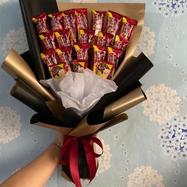 [READY] Snack Bouquet 2 [Buket Snack, Buket Coklat, Buket Boneka] - Timtam