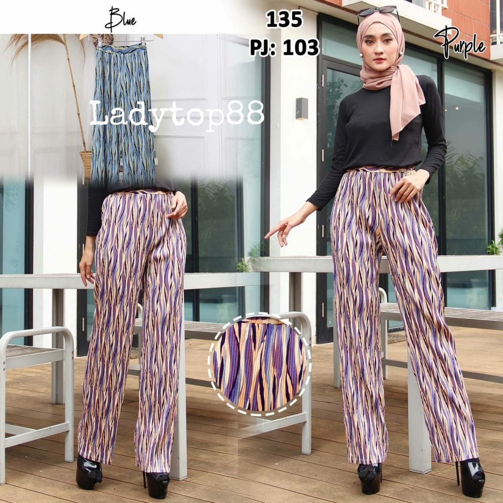 CELANA KULOT PLISKET MOTIF ZIG ZAG BAHAN HYGET PREMIUM