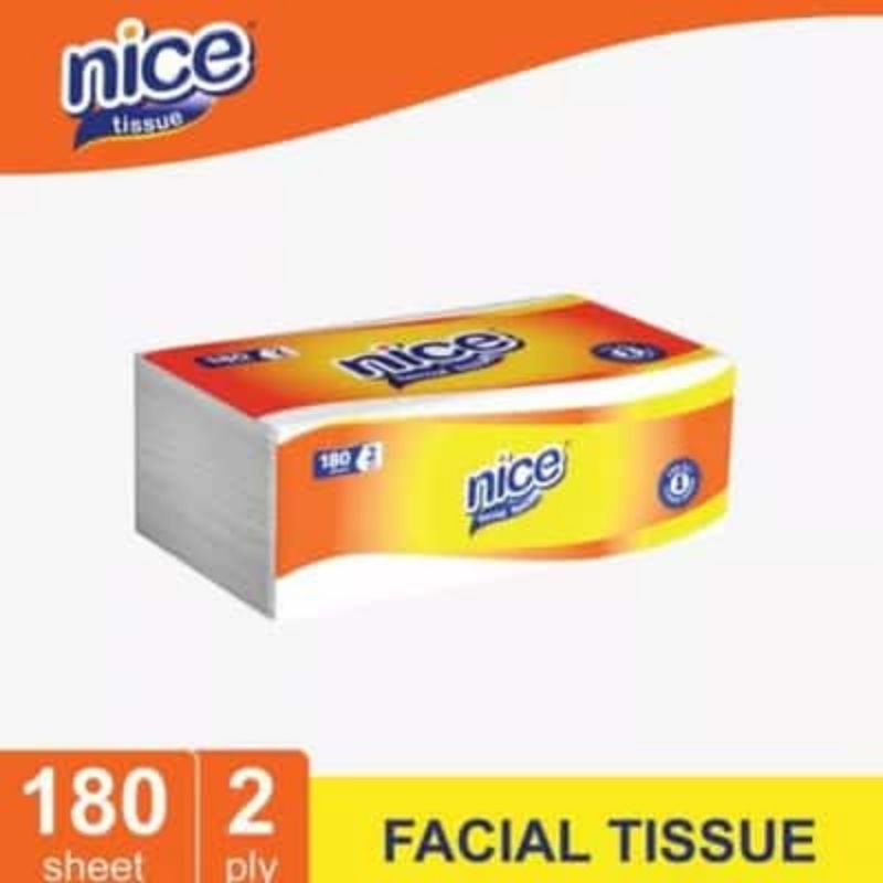 Tisu Wajah NICE 180sheet 1 PAKET isi 10 PCS