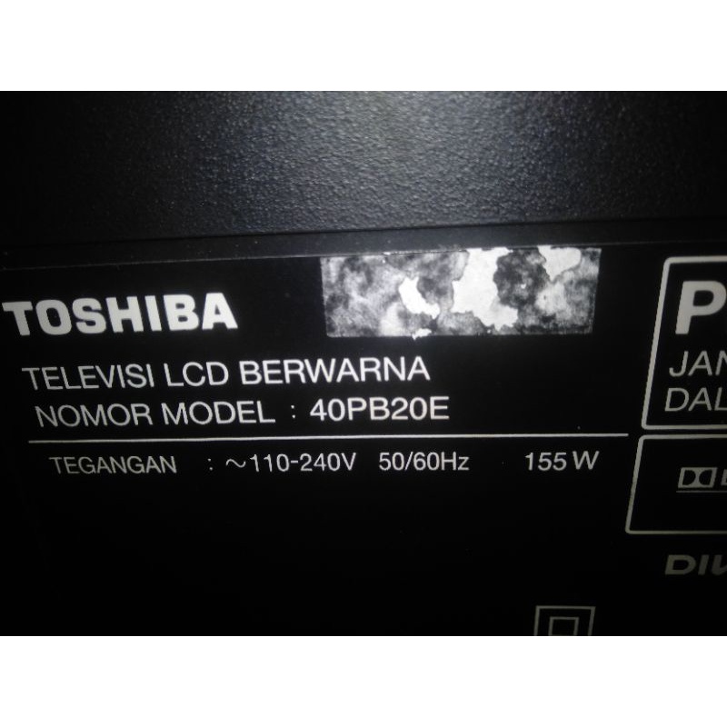 Mb Toshiba 40pb20e & Power Suplay
