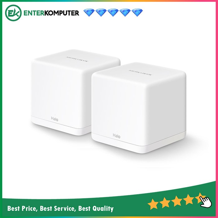 Mercusys AC1300 Whole Home Mesh Wi-Fi - Mercusys Halo H30G (2-Pack)