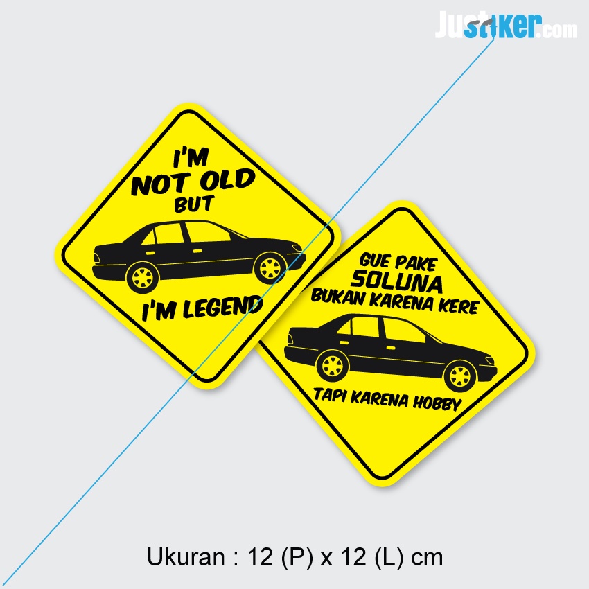 Sticker Toyota Soluna, Soluna Lover's, Sticker Cutting Mobil Toyota Soluna