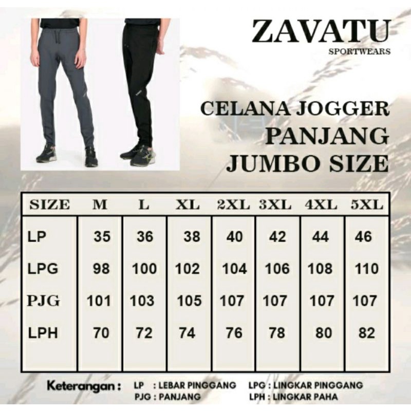 Celana Jogger Pria Olahraga MK-506 Celana Atletik Cowok Sport Zumba Aerobik Atlet Size Besar Banget Oversize Abu2, XXXXXL