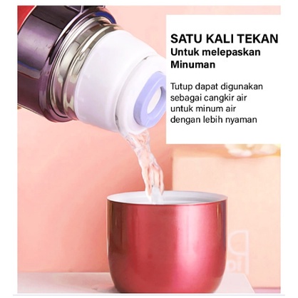Termos Stainless Vacuum Flask Tahan Panas &amp; Dingin Thermos 6245 TERMOS MAWAR 6030 AIDO THERMOS BOTOL MINUM