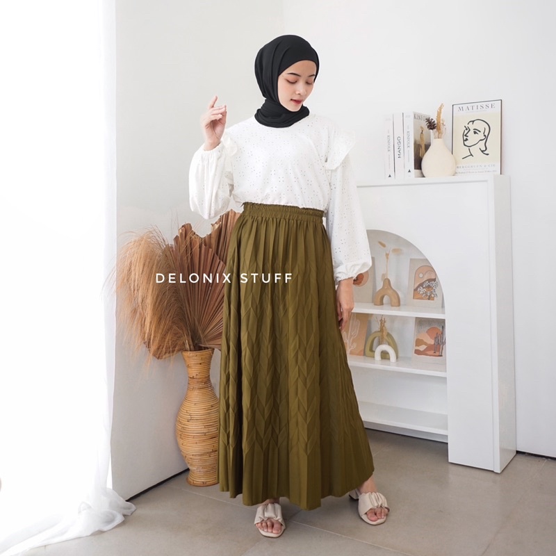 Voicca pleats skirt