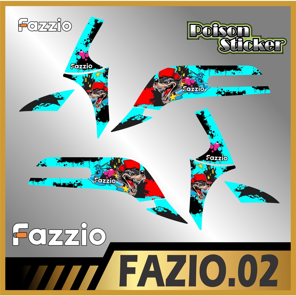 Stiker Striping FAZIO Striping List Variasi YAMAHA FAZIO code 02